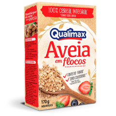 AVEIA EM FLOCOS GROSSA QUALIMAX 24X170GR