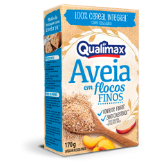 AVEIA EM FLOCOS FINA QUALIMAX 24X170GR