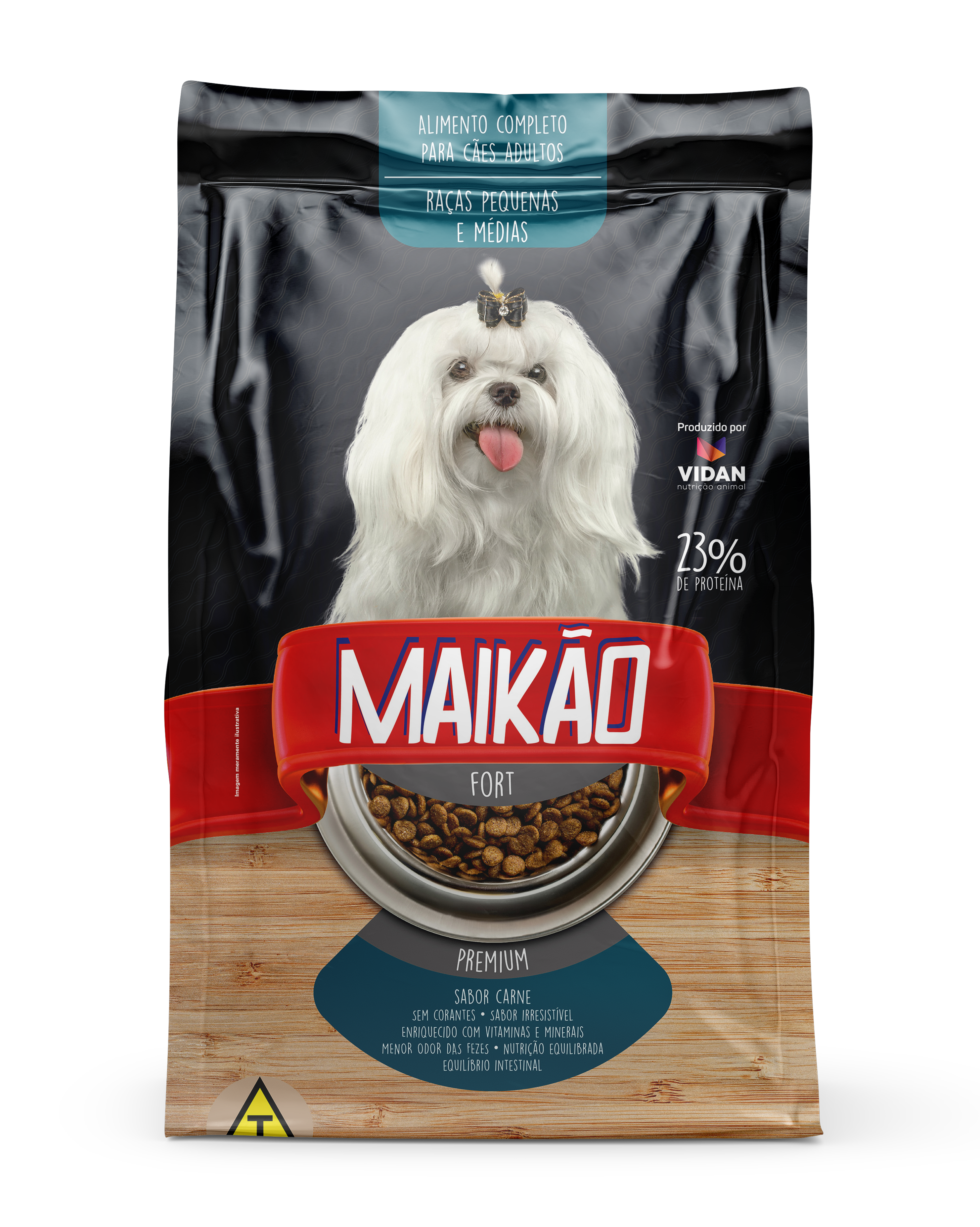 RACAO CAO MAIKAO FORT PREMIUM RACAS PEQUENAS E  MEDIAS 10X1KG