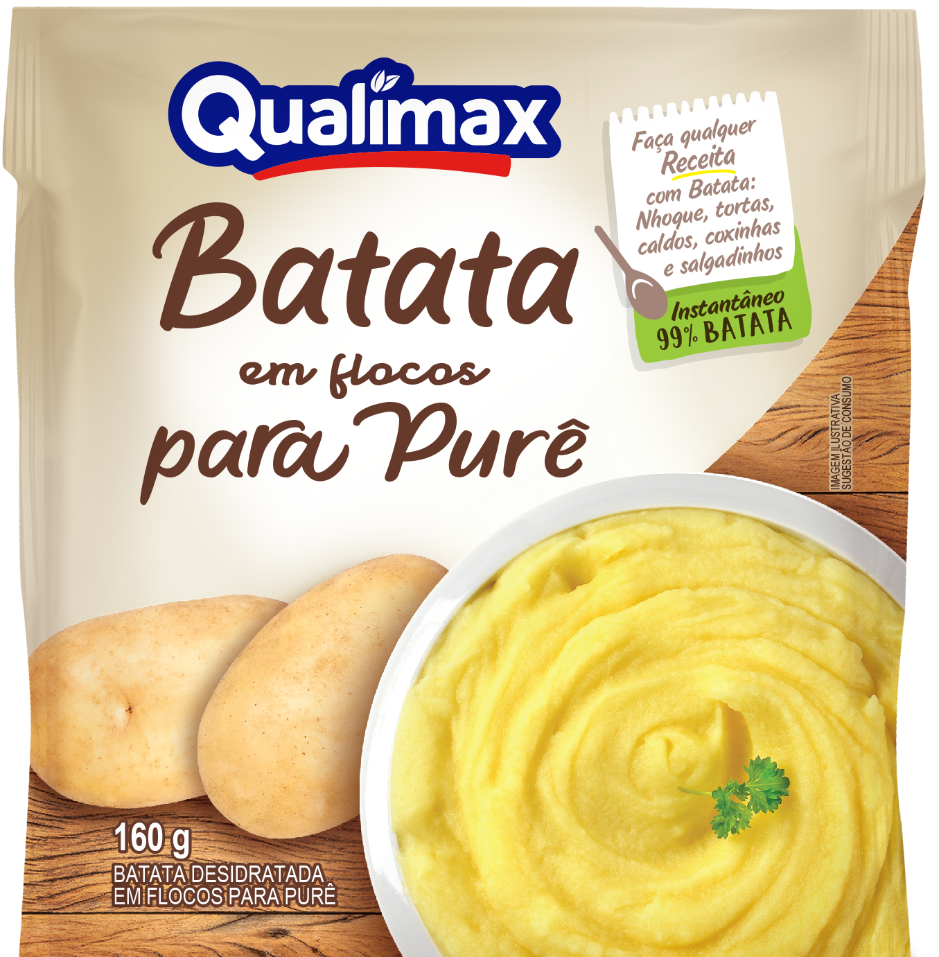 PURE DE BATATA QUALIMAX 10X160GR
