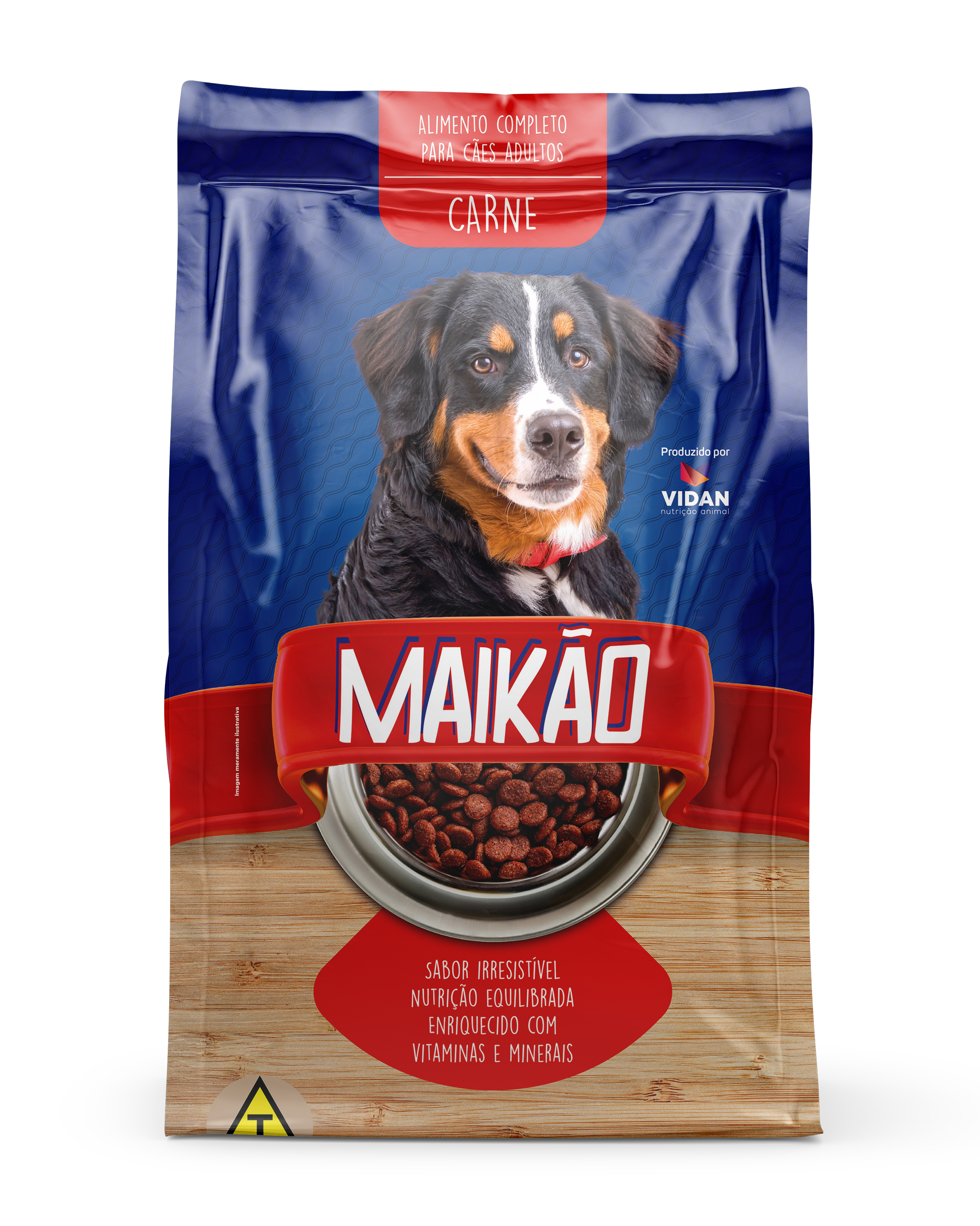 RACAO CAO MAIKAO ADULTO CARNE 10X1KG