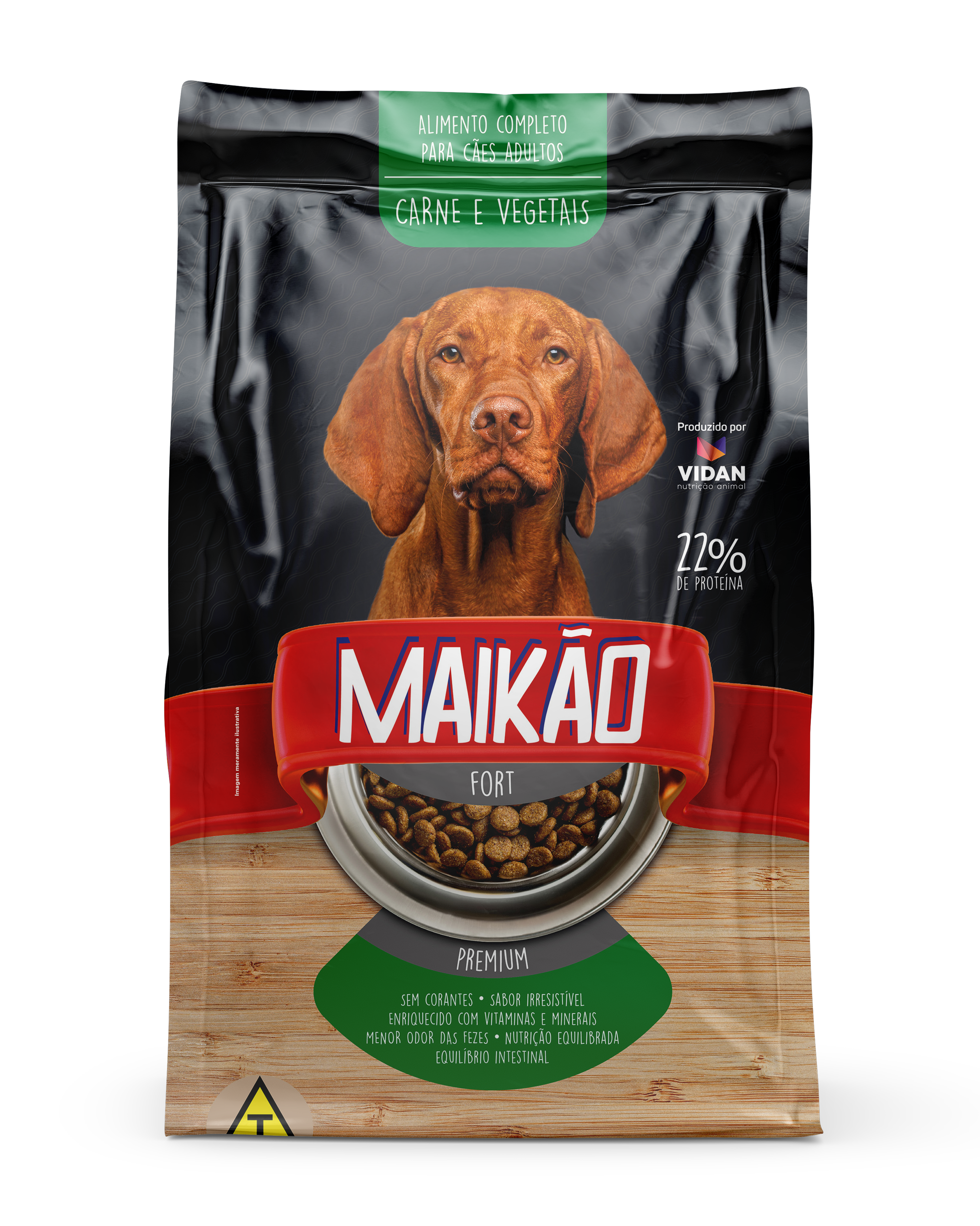 R CAO MAIKAO ADU FORT CARNE VEGETA 10X1