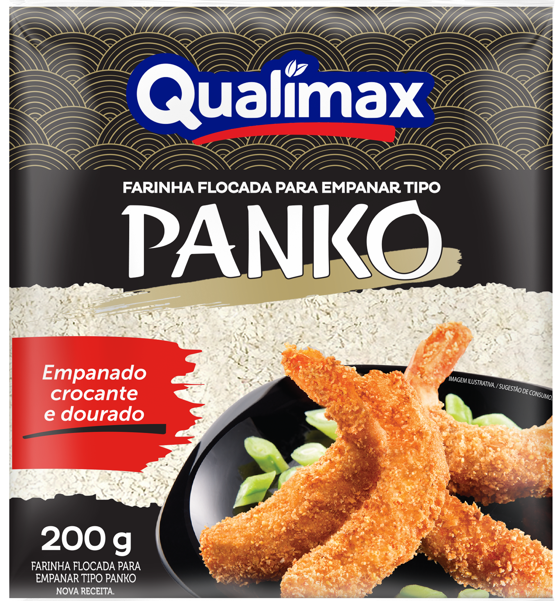 FARINHA FLOCADA DE EMPANAR QUALIMAX TIPO PANKO 06X200GR