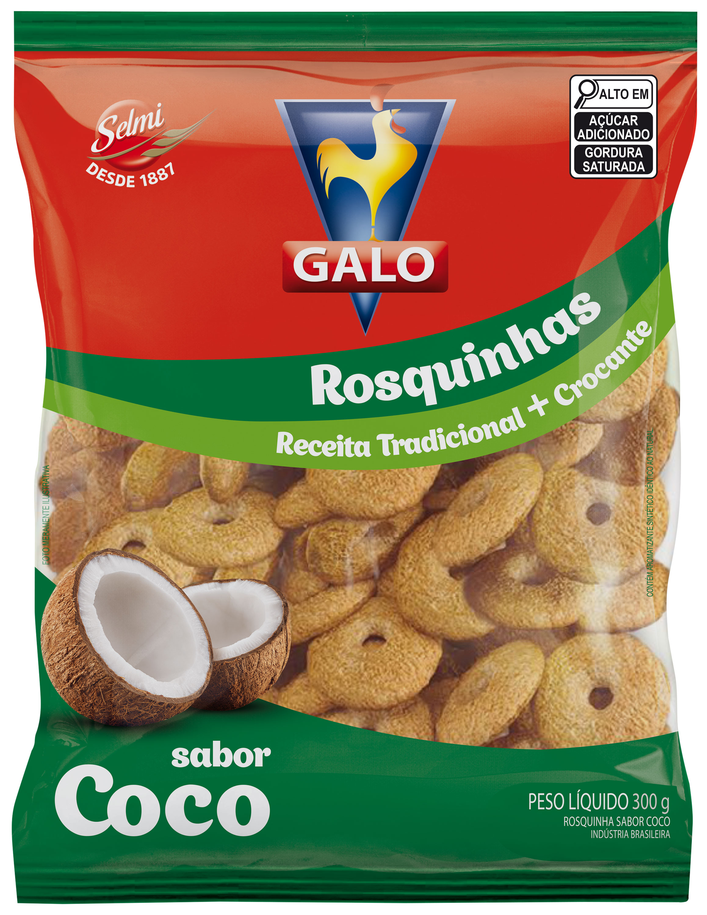 ROSQUINHA GALO COCO 20X300GR