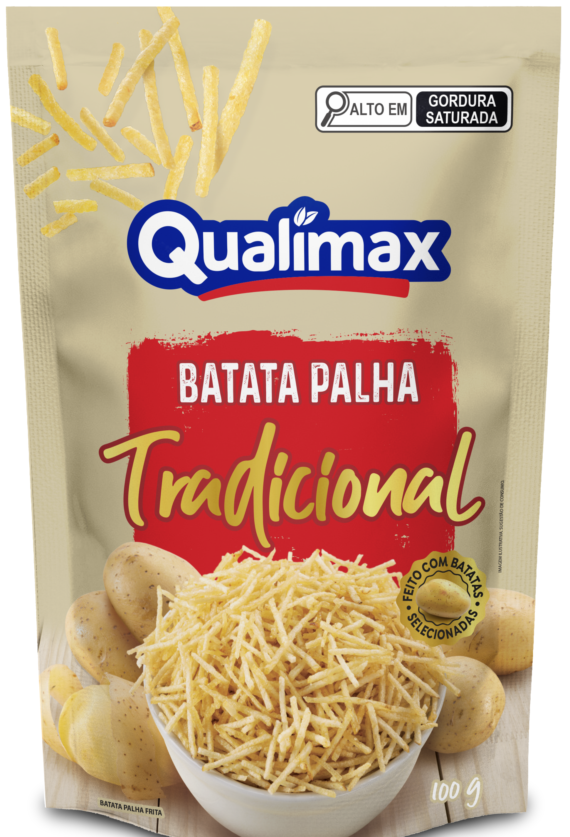 BATATA PALHA TRADICIO QUALIMAX 10X100G