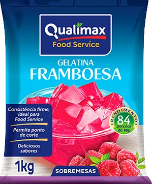GELATINA FRAMBOESA QUALIMAX 10X1KG