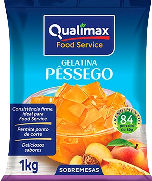 GELATINA PESSEGO QUALIMAX 10X1KG