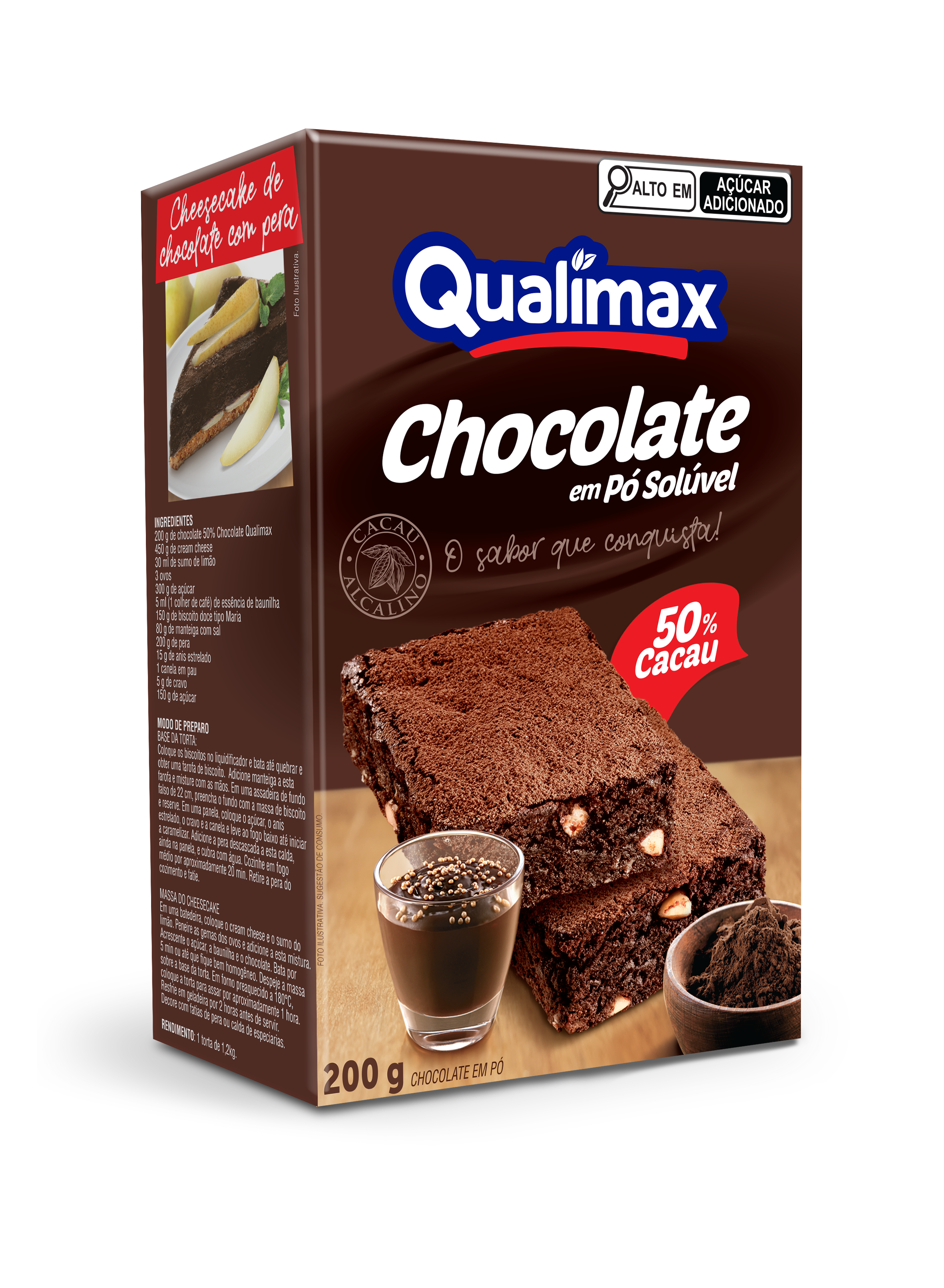 FR CHOCOLAT EM PO 50% CACAU QUALI 6X200G