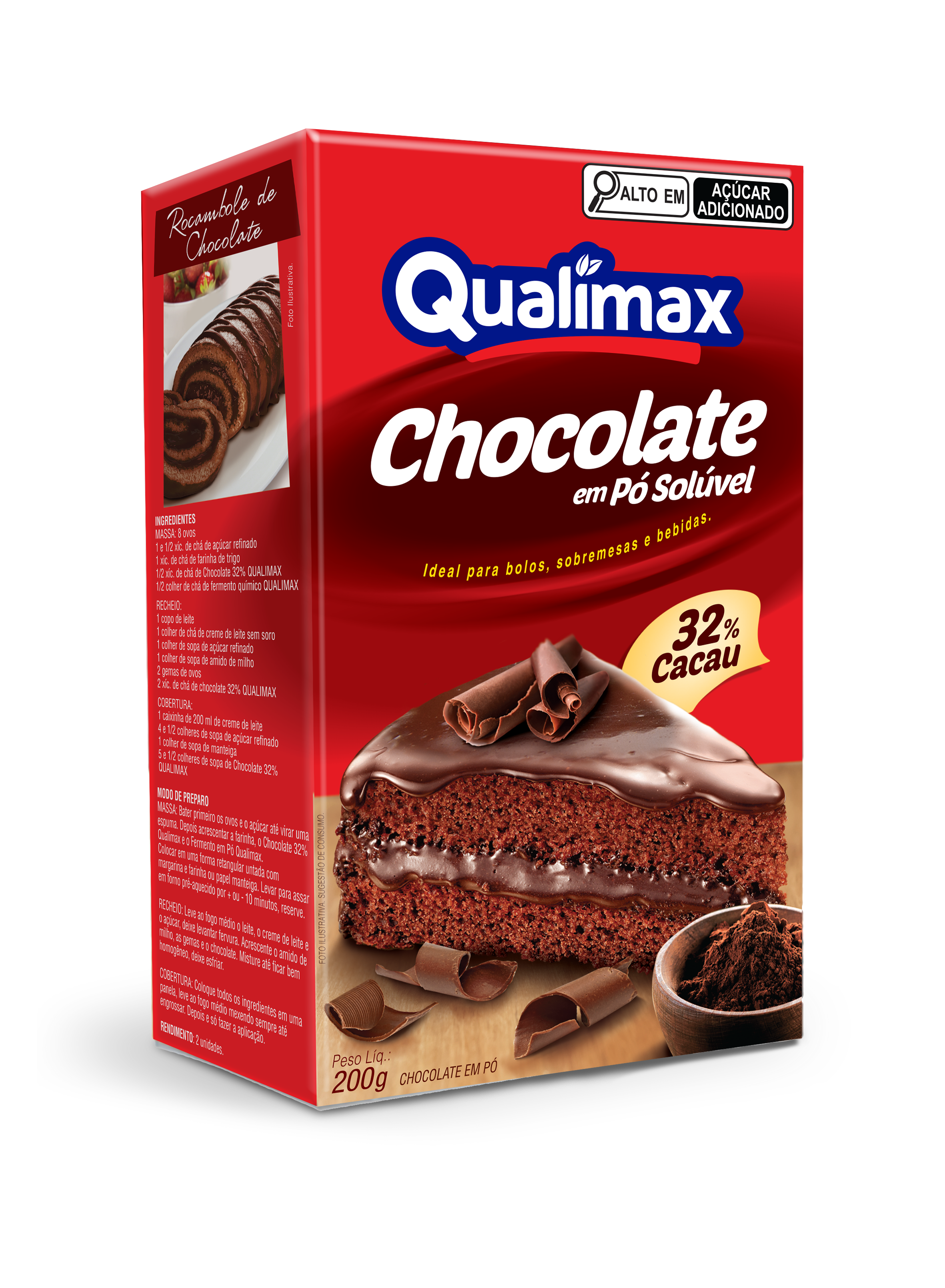 FR CHOCOLATE EM PÓ 32% QUALIMAX 6X200GR