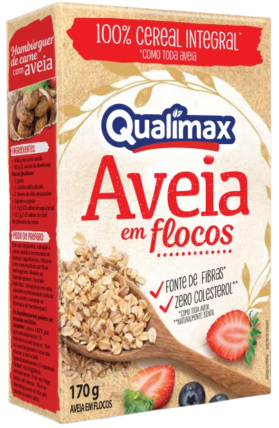 FARINHA DE AVEIA QUALIMAX 12X170GR