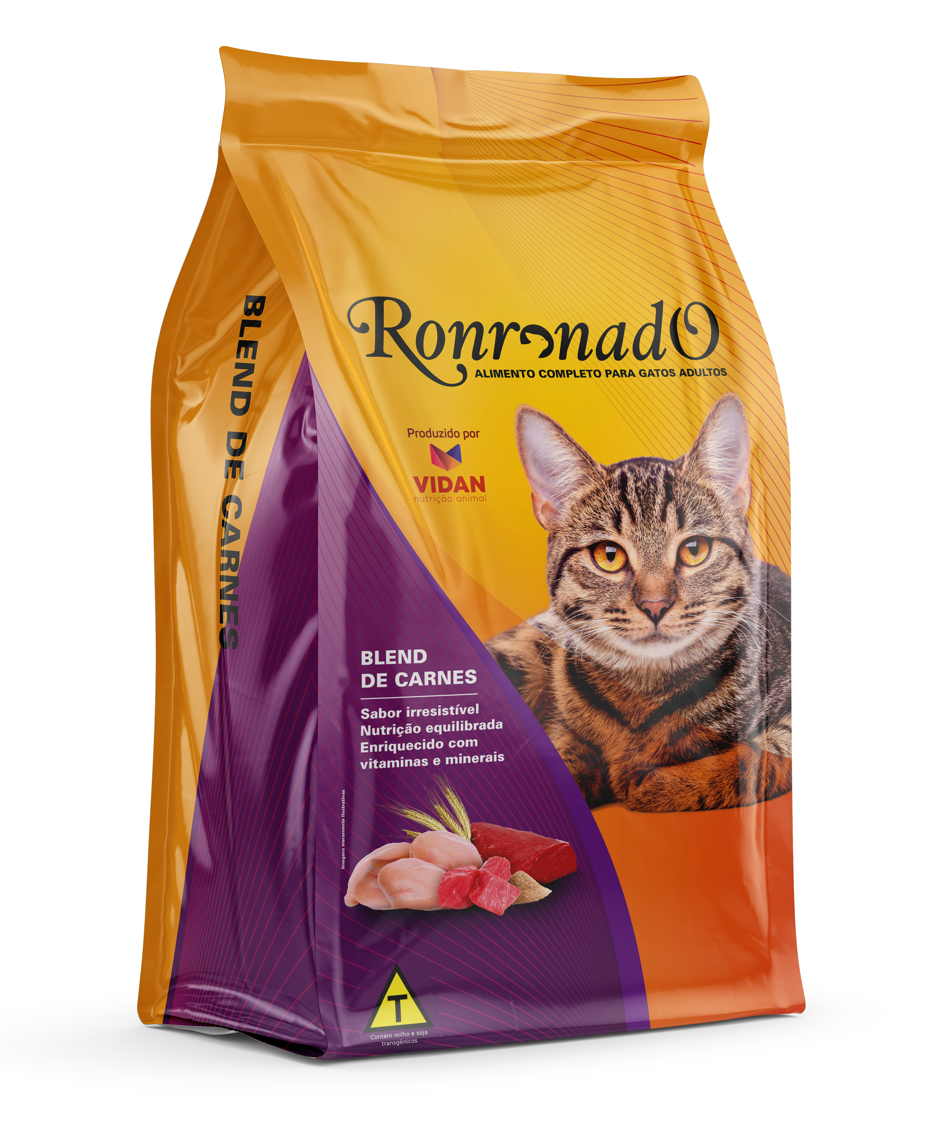 R GATO RONRONADO AD BLEND CARNE 25KG
