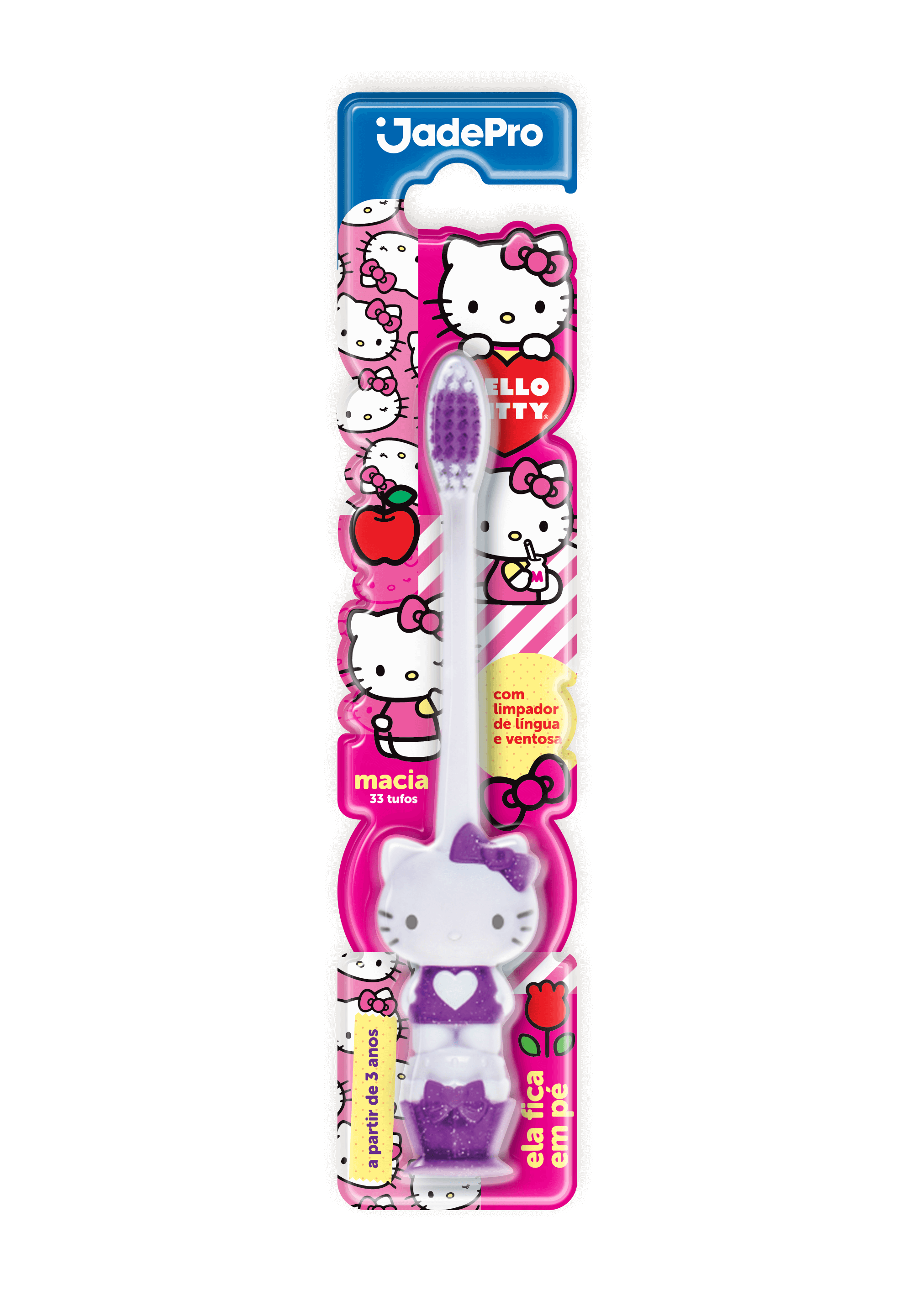 ESCOVA DENTAL 341 JADEPRO HELLO KITTY 3D MACIA 06X01UN