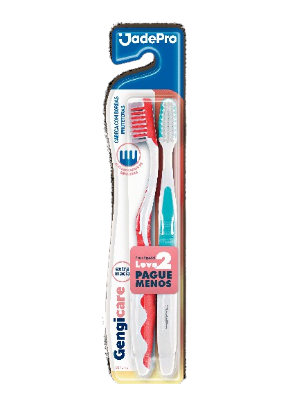 ESCOVA DENTAL 529 JADEPRO GENGICARE LEVE 2 MENOR PRECO EXTRA MACIA 06X02UN