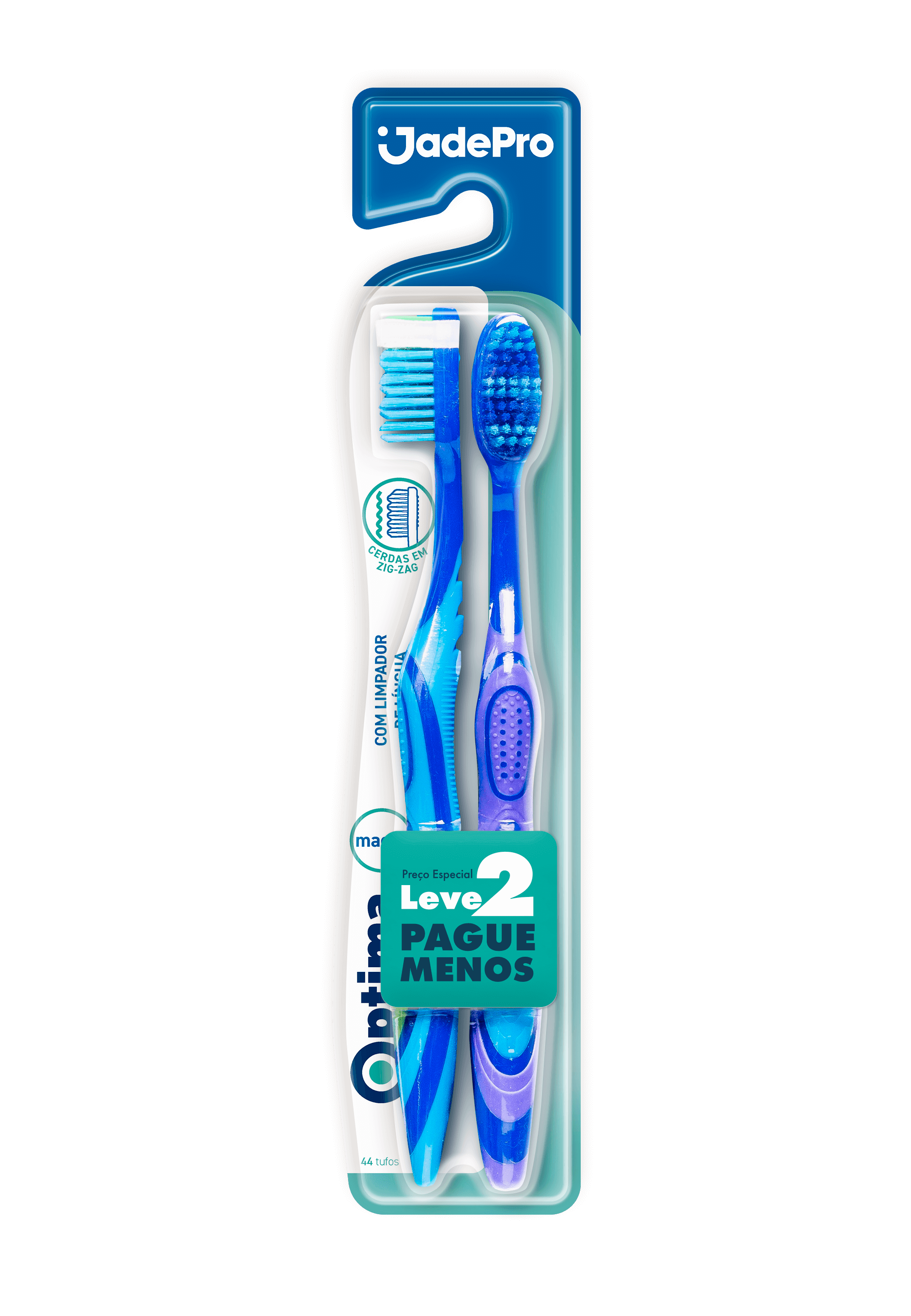 ESCOVA DENTAL 609 JADEPRO OPTIMA MACIA PROMOCIONAL 06X02UN