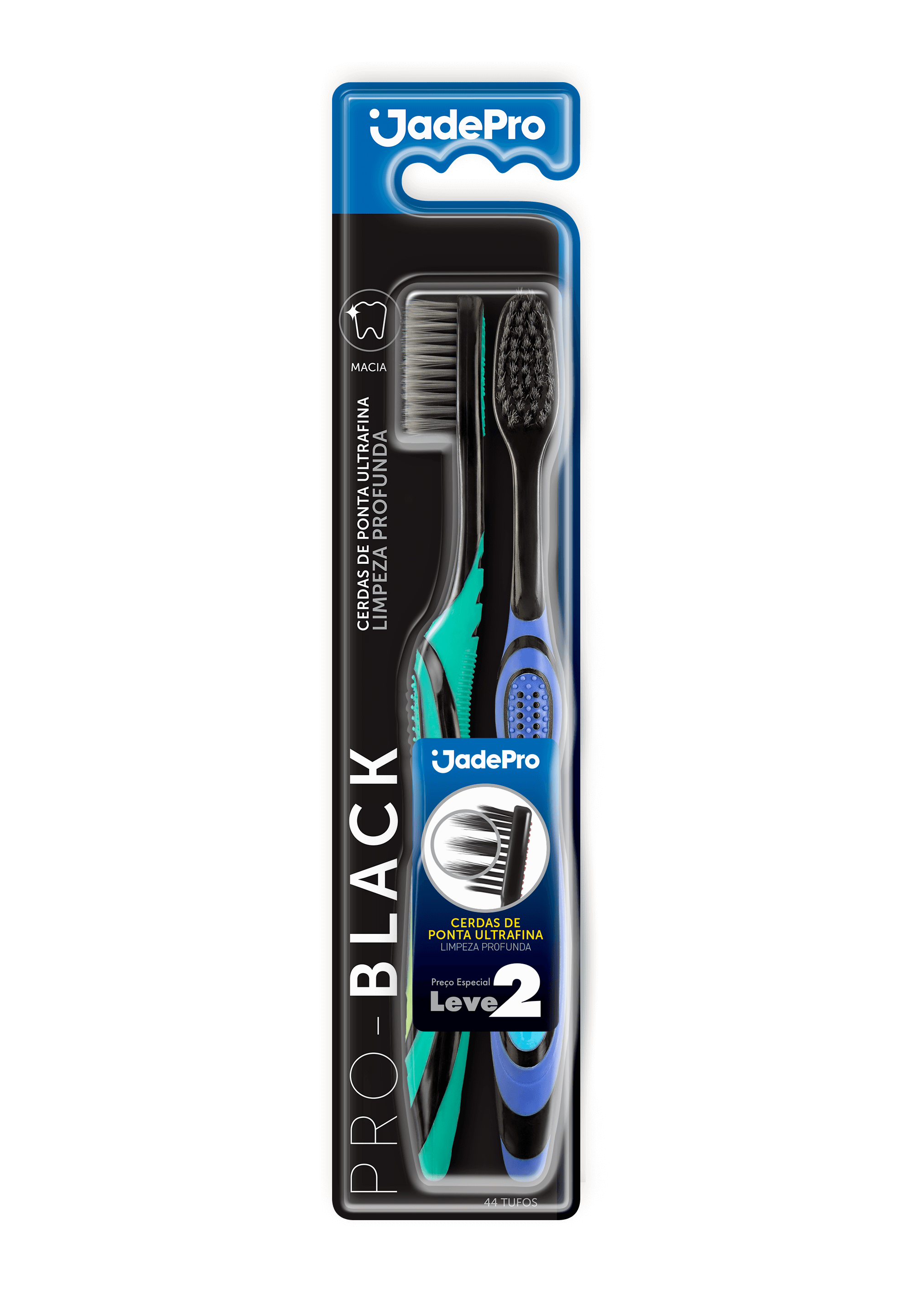 ESCOVA DENTAL 732 JADEPRO PRO BLACK MACIA 06X02UN