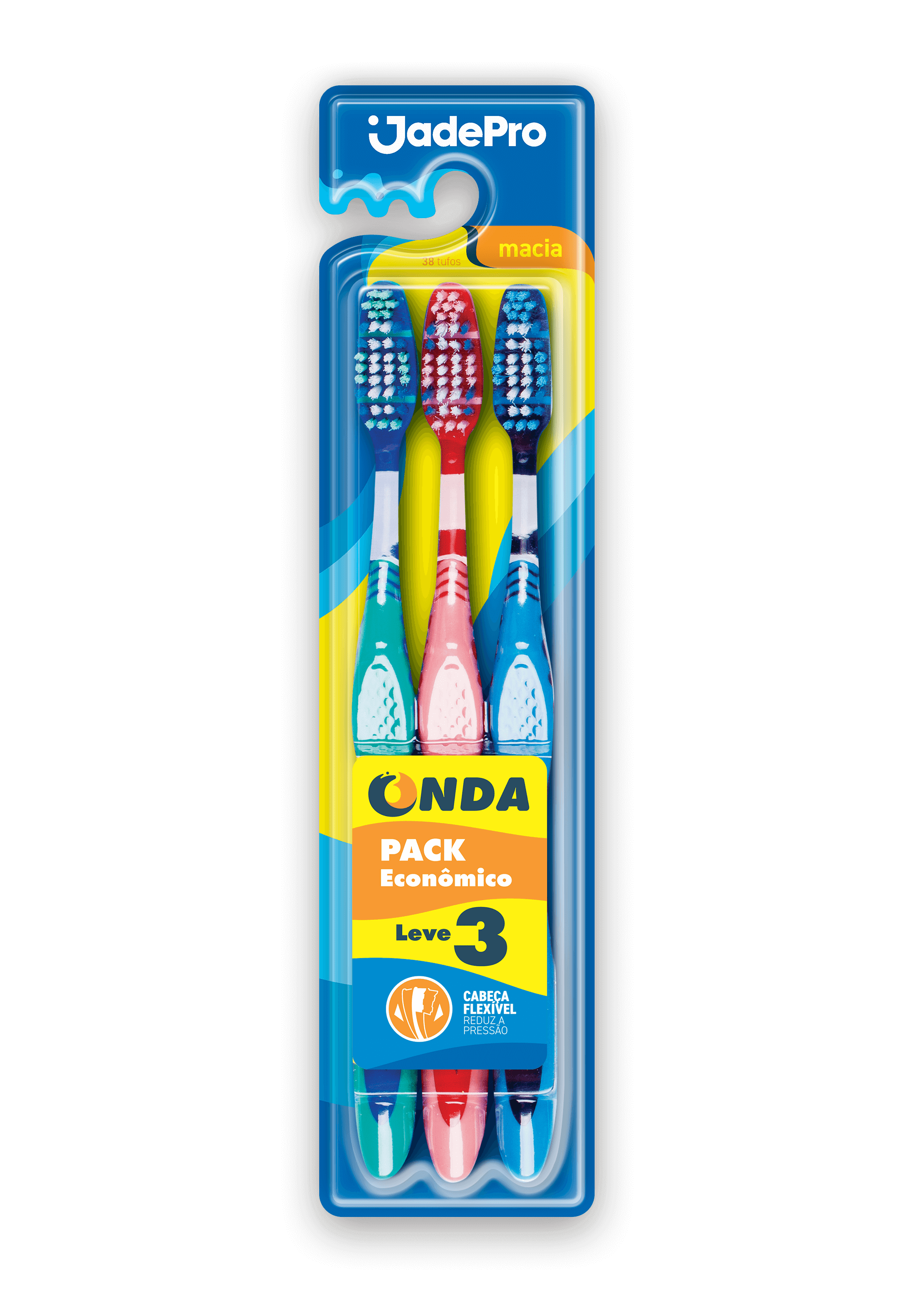 ESCOVA DENTAL 819 JADEPRO ONDA LEVE 3 PAGUE 2 MACIA 06X03UN