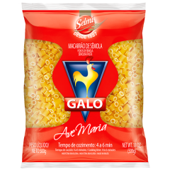 MACARRAO GALO SEMOLA AVE MARIA 20X500GR