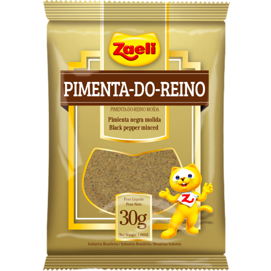 CONDIMENTO PIMENTA DO REINO MOIDA ZAELI 20X30GR