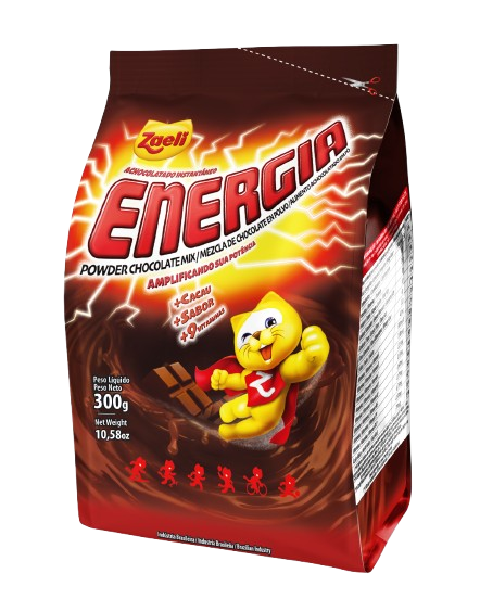 ACHOCOLATADO ENERGIA POUCH ZAELI 12X300G