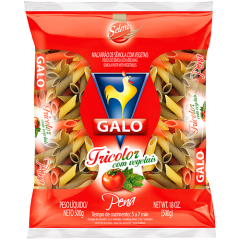 MACARRAO GALO SEMOLA DIF PENA TRICOLORI 20X500GR