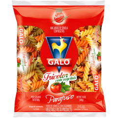 MACARRAO GALO SEMOLA DIF PARAFUSO TRICOLORI 20X500GR