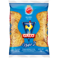 MACARRAO GALO AZUL SEMOLADO NINHO 2 20X500GR
