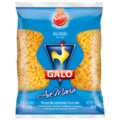 MACARRAO GALO AZUL SEMOLADO AVE MARIA 20X500GR